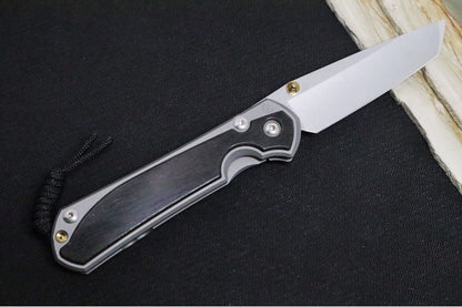 Chris Reeve Large Sebenza 31 LEFT HAND - Tanto Blade / Bog Oak Inlay / CPM-Magnacut Steel (A2)