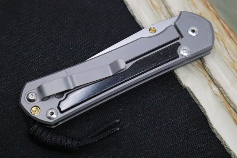 Chris Reeve Large Sebenza 31 LEFT HAND - Tanto Blade / Bog Oak Inlay / CPM-Magnacut Steel (A2)