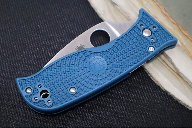 Spyderco Lil Temperance Lightweight - Blue FRN Handle / Leaf Shaped Blade / K390 Steel C69PBL3K390