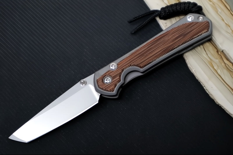Chris Reeve Knives Small Sebenza 31 - Tanto / Natural Canvas Micarta Inlay / CPM-Magnacut Steel S31-1230
