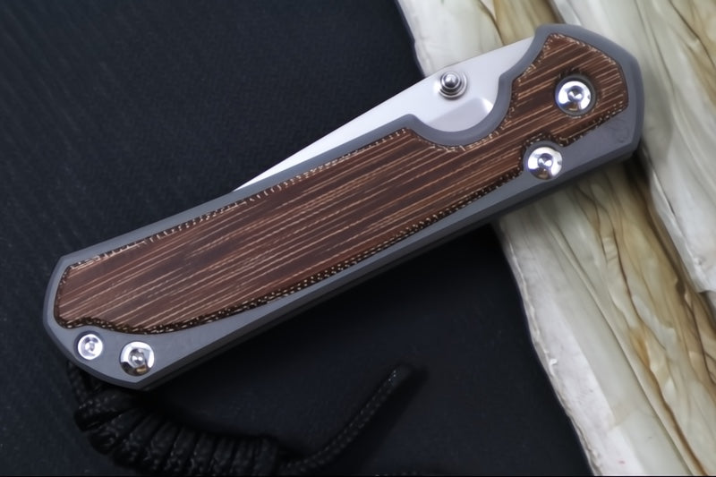 Chris Reeve Knives Small Sebenza 31 - Tanto / Natural Canvas Micarta Inlay / CPM-Magnacut Steel S31-1230