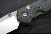 Chris Reeve Knives Large Sebenza 31 NWK Exclusive - Drop Point Blade / CPM-Magnacut Steel / OD Green Cerakote Handle with Black Micarta / Camo Lanyard L31-1707 - Northwest Knives