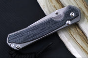Chris Reeve Knives Small Sebenza 31 Glass Blasted - Tanto / Black Canvas Micarta Inlay / CPM-Magnacut Steel S31-1232 - Northwest Knives