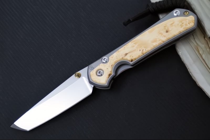 Chris Reeve Knives Small Sebenza 31 - Tanto / Box Elder Inlay / CPM-Magnacut Steel S31-1132 (A1)