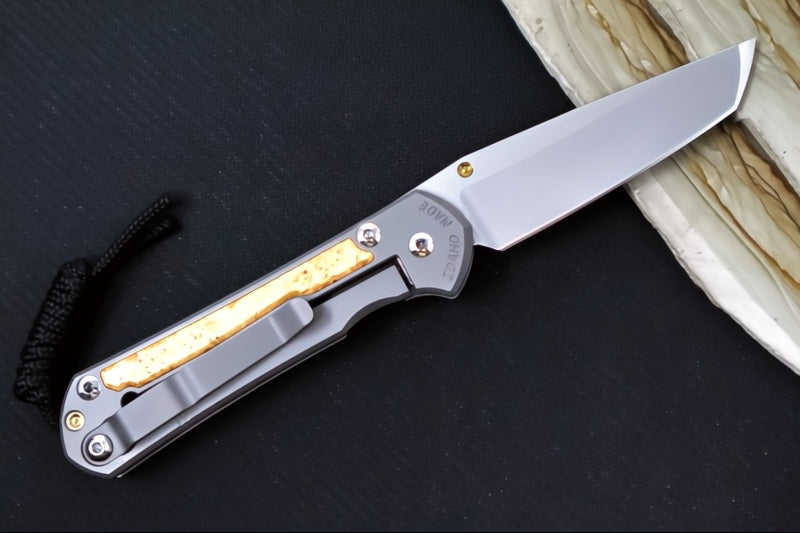 Chris Reeve Knives Small Sebenza 31 - Tanto / Box Elder Inlay / CPM-Magnacut Steel S31-1132 (A1)
