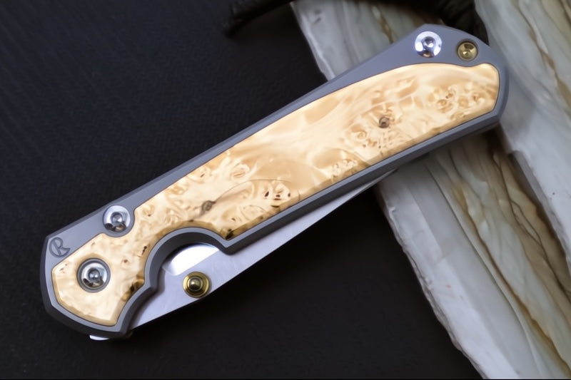 Chris Reeve Knives Small Sebenza 31 - Tanto / Box Elder Inlay / CPM-Magnacut Steel S31-1132 (A1)