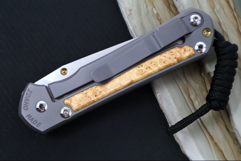 Chris Reeve Knives Small Sebenza 31 - Tanto / Box Elder Inlay / CPM-Magnacut Steel S31-1132 (A1)