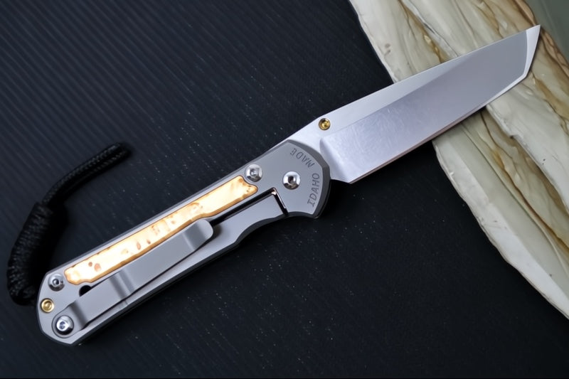 Chris Reeve Knives Small Sebenza 31 - Tanto / Box Elder Inlay / CPM-Magnacut Steel S31-1132 (A2)