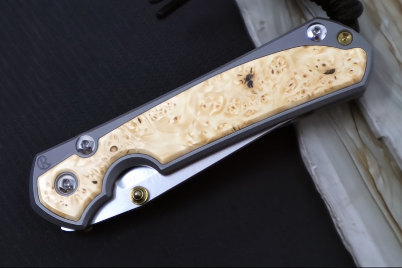 Chris Reeve Knives Small Sebenza 31 - Tanto / Box Elder Inlay / CPM-Magnacut Steel S31-1132 (A2)
