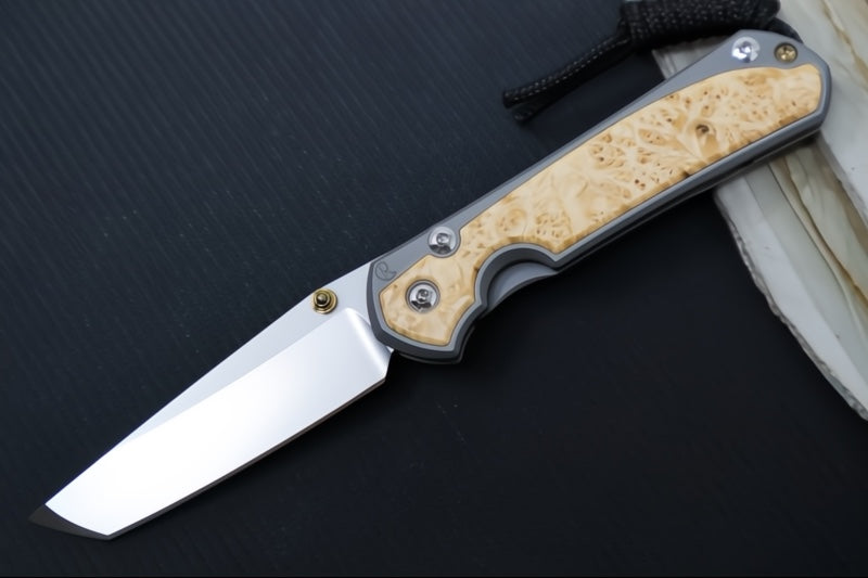 Chris Reeve Knives Small Sebenza 31 - Tanto / Box Elder Inlay / CPM-Magnacut Steel S31-1132 (A3)