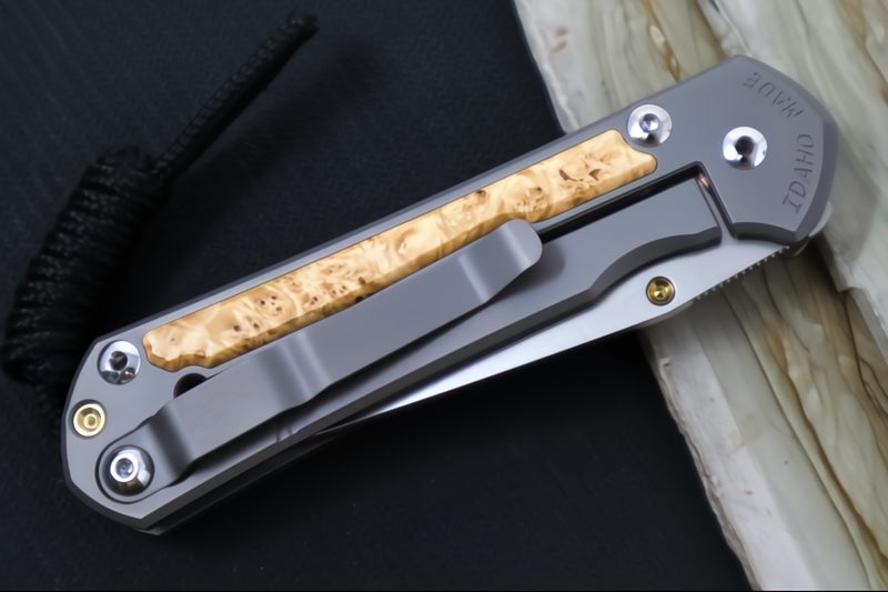 Chris Reeve Knives Small Sebenza 31 - Tanto / Box Elder Inlay / CPM-Magnacut Steel S31-1132 (A3)