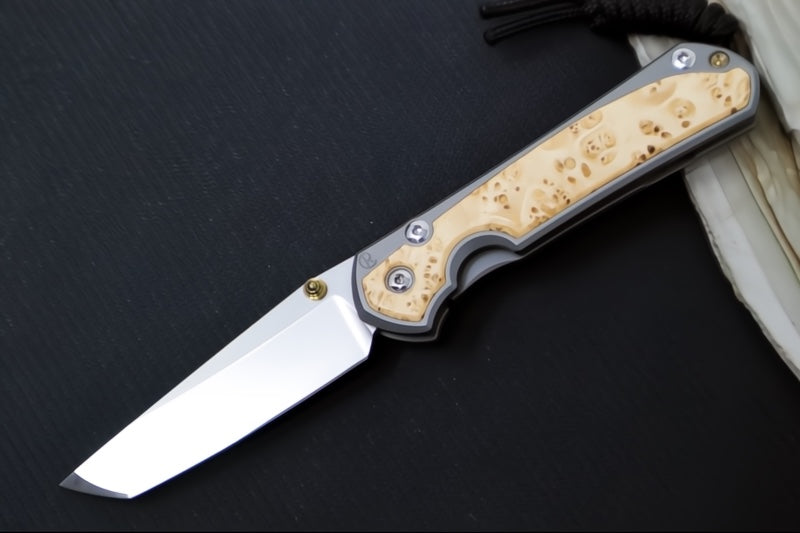 Chris Reeve Knives Small Sebenza 31 - Tanto / Box Elder Inlay / CPM-Magnacut Steel S31-1132 (A4)