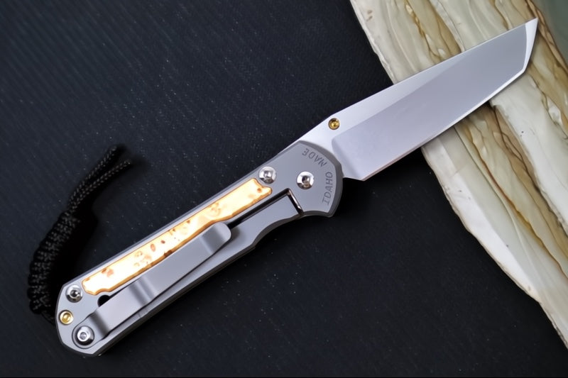 Chris Reeve Knives Small Sebenza 31 - Tanto / Box Elder Inlay / CPM-Magnacut Steel S31-1132 (A4)