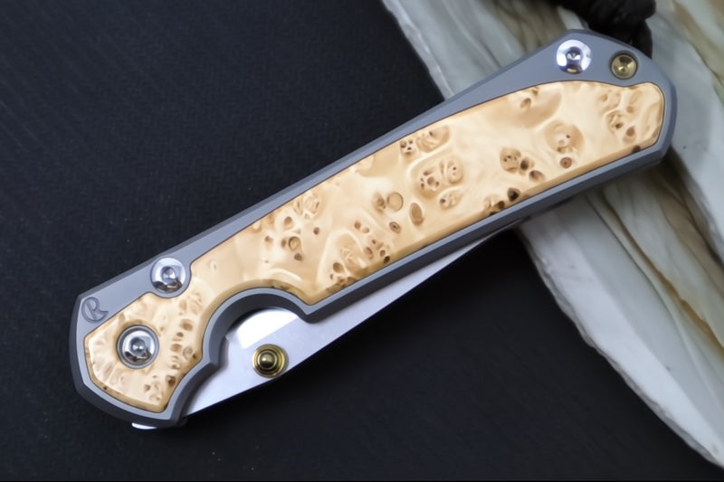 Chris Reeve Knives Small Sebenza 31 - Tanto / Box Elder Inlay / CPM-Magnacut Steel S31-1132 (A4)