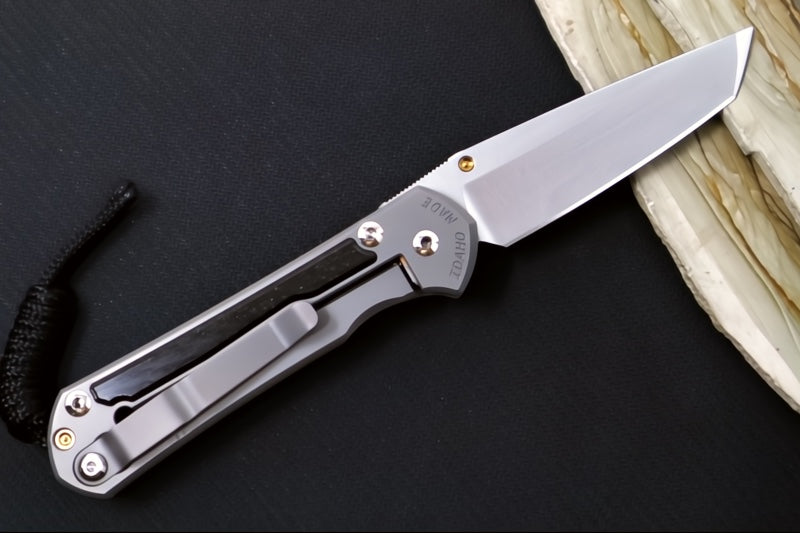 Chris Reeve Knives Small Sebenza 31 - Tanto / Bog Oak Inlay / CPM-Magnacut Steel S31-1130 (A1)
