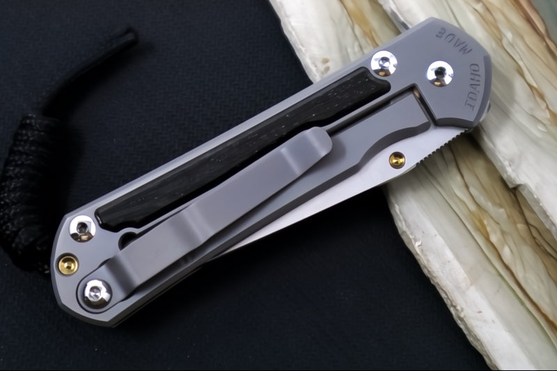 Chris Reeve Knives Small Sebenza 31 - Tanto / Bog Oak Inlay / CPM-Magnacut Steel S31-1130 (A1)