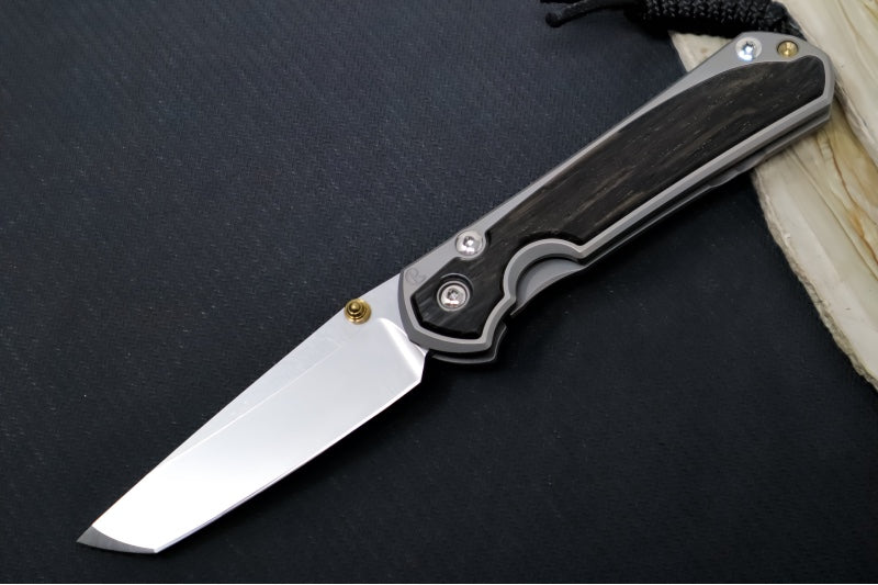 Chris Reeve Knives Small Sebenza 31 - Tanto / Bog Oak Inlay / CPM-Magnacut Steel S31-1130 (A2)