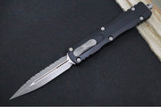 Microtech Dirac Delta OTF - ApocalyptiC Finish / Full Serrated Dagger Blade / Black Aluminum Handle 227-12AP - Northwest Knives