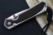 Chris Reeve Knives Small Sebenza 31 LEFT HAND - CPM-Magnacut Steel / Polished Drop Point / Macassar Ebony Inlay (A2) S31-1637 - Northwest Knives