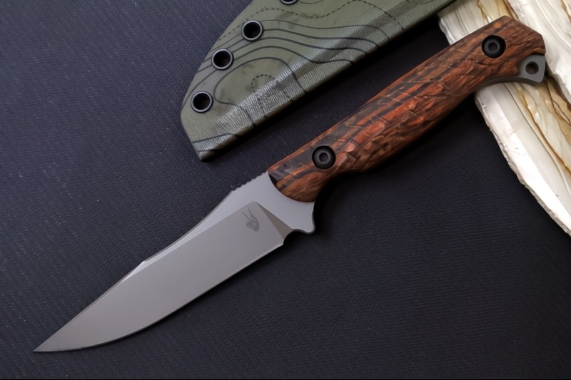 Toor Knives 65' Krypteia S - OD Green KG Gunkote Finished Blade / CPM-M4 Steel / Stabilized Ironwood Handle / Kydex Sheath
