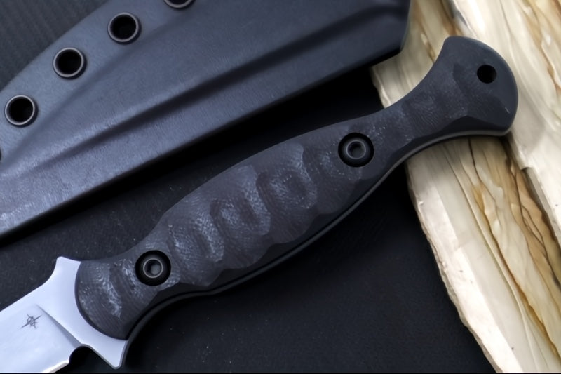 Toor Knives Regal Phantom Grey - Phantom Grey KG Gunkote Finished Blade / CPM-M4 Steel / Black G-10 Handle / Kydex Sheath 850061338846