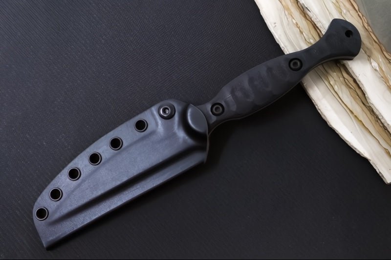 Toor Knives Regal Phantom Grey - Phantom Grey KG Gunkote Finished Blade / CPM-M4 Steel / Black G-10 Handle / Kydex Sheath 850061338846