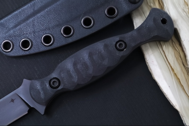 Toor Knives Regal Socom Black - Socom Black KG Gunkote Finished Blade / CPM-M4 Steel / Black G-10 Handle / Kydex Sheath 850061338853