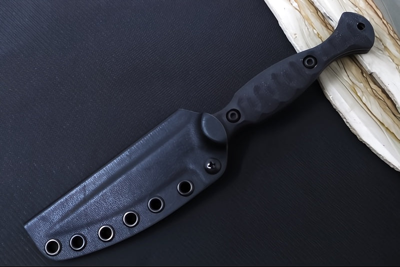 Toor Knives Regal Socom Black - Socom Black KG Gunkote Finished Blade / CPM-M4 Steel / Black G-10 Handle / Kydex Sheath 850061338853