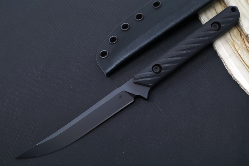 Toor Knives Vespen Socom Black - Socom Black KG Gunkote Finished Blade / CPM-M4 Steel / Black G-10 Handle / Kydex Sheath 850061338914