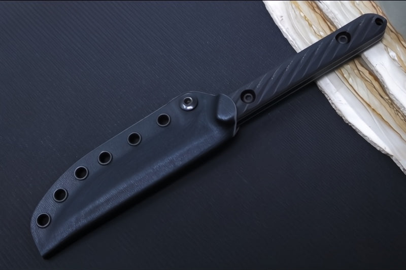 Toor Knives Vespen Socom Black - Socom Black KG Gunkote Finished Blade / CPM-M4 Steel / Black G-10 Handle / Kydex Sheath 850061338914