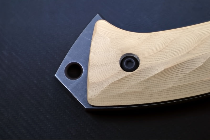 Toor Knives F13 Tommy Tomahawk Omaha Tan -  Blackwashed Finished Blade / D2 Steel / Ohama Tan G-10 Handle / Kydex Sheath 850061338174