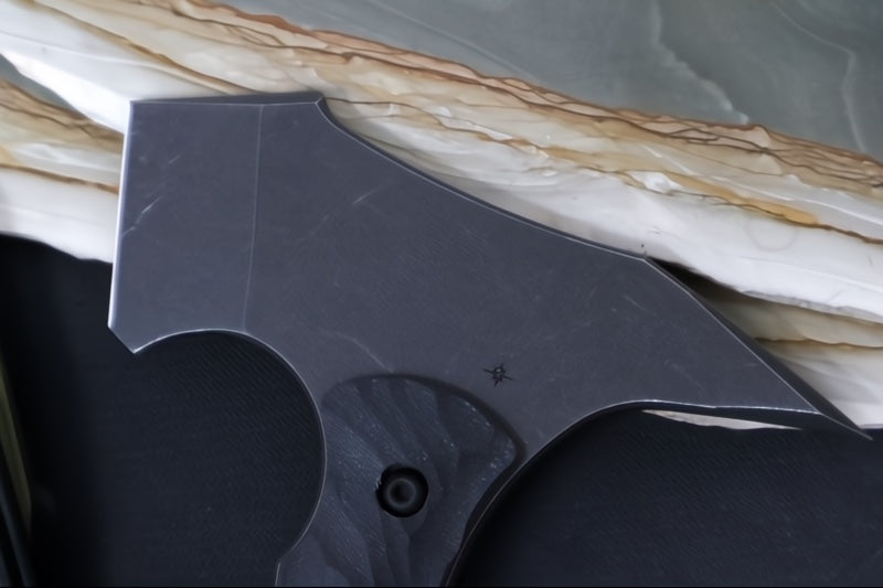 Toor Knives F13 Tommy Tomahawk Bomber Black -  Blackwashed Finished Blade / D2 Steel / Bomber Black G-10 Handle / Kydex Sheath 850061338167