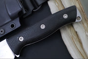 White River Ursus 45 Bushcrafter - Black Burlap Micarta Handle / CPM-Magnacut Blade WRUR45-BBL-MAG - Northwest Knives