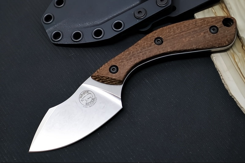 White River Apex Fixed Blade - Natural Burlap Micarta Handle / CPM-Magnacut Blade WRSS-APX-BNA