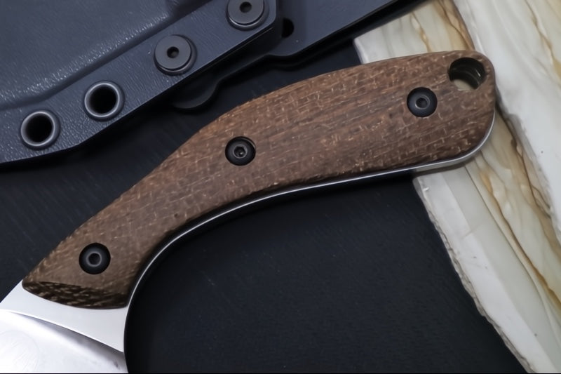 White River Apex Fixed Blade - Natural Burlap Micarta Handle / CPM-Magnacut Blade WRSS-APX-BNA