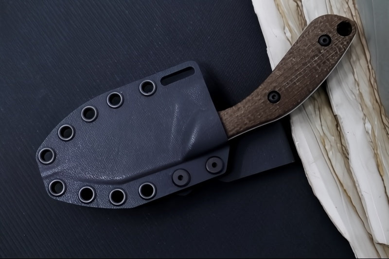 White River Apex Fixed Blade - Natural Burlap Micarta Handle / CPM-Magnacut Blade WRSS-APX-BNA