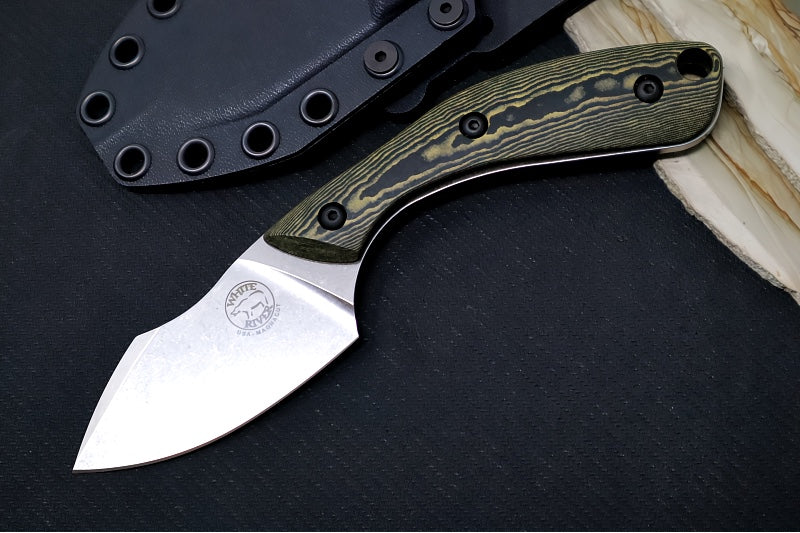 White River Apex Fixed Blade - Maple & Black Richlite Handle / CPM-Magnacut Blade WRSS-APX-RMB