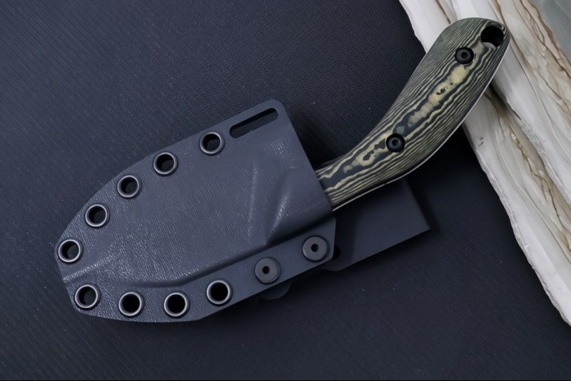 White River Apex Fixed Blade - Maple & Black Richlite Handle / CPM-Magnacut Blade WRSS-APX-RMB