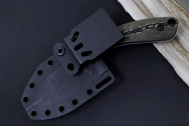 White River Apex Fixed Blade - Maple & Black Richlite Handle / CPM-Magnacut Blade WRSS-APX-RMB