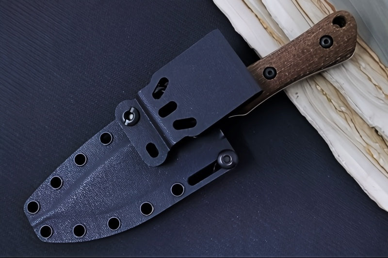 White River Brave Fixed Blade - Natural Burlap MIcarta Handle / CPM-Magnacut Blade WRSS-BRV-BNA - Northwest Knives