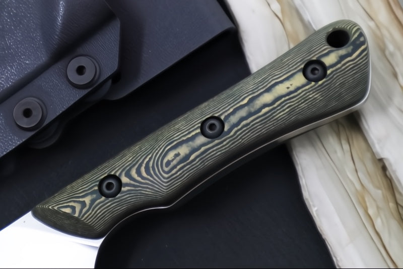 White River Brave Fixed Blade - Maple and Black Richlite Handle / CPM-Magnacut Blade WRSS-BRV-RMB - Northwest Knives