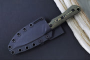 White River Brave Fixed Blade - Maple and Black Richlite Handle / CPM-Magnacut Blade WRSS-BRV-RMB - Northwest Knives