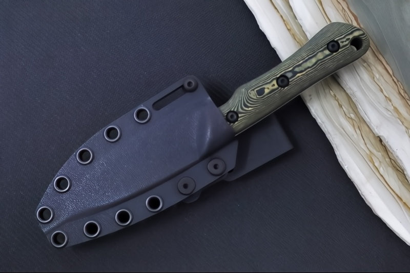 White River Brave Fixed Blade - Maple and Black Richlite Handle / CPM-Magnacut Blade WRSS-BRV-RMB