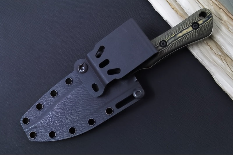 White River Brave Fixed Blade - Maple and Black Richlite Handle / CPM-Magnacut Blade WRSS-BRV-RMB