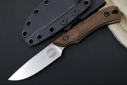 White River Axiom Fixed Blade - Natural Burlap Micarta Handle / CPM-Magnacut Blade WRSS-AXM-BNA - Northwest Knives