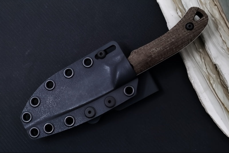 White River Axiom Fixed Blade - Natural Burlap Micarta Handle / CPM-Magnacut Blade WRSS-AXM-BNA