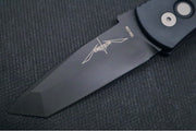 Pro Tech Emerson Auto - Black Anodized Aluminum Handle / Black DLC Finished Tanto Blade / CPM-154CM Steel E7T03 - Northwest Knives