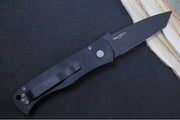 Pro Tech Emerson Auto - Black Anodized Aluminum Handle / Black DLC Finished Tanto Blade / CPM-154CM Steel E7T03 - Northwest Knives