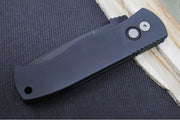 Pro Tech Emerson Auto - Black Anodized Aluminum Handle / Black DLC Finished Tanto Blade / CPM-154CM Steel E7T03 - Northwest Knives