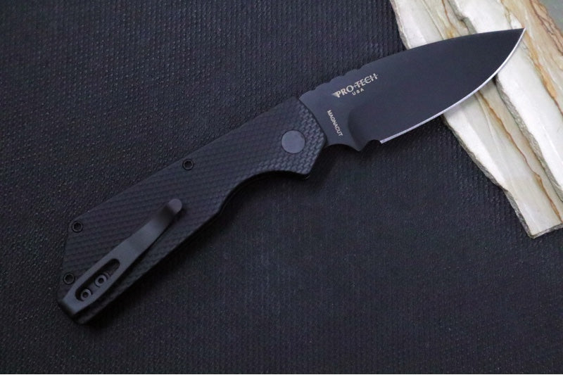 Pro Tech Strider PT+ Auto - Textured Black Anodized Aluminum Handle / –  Northwest Knives